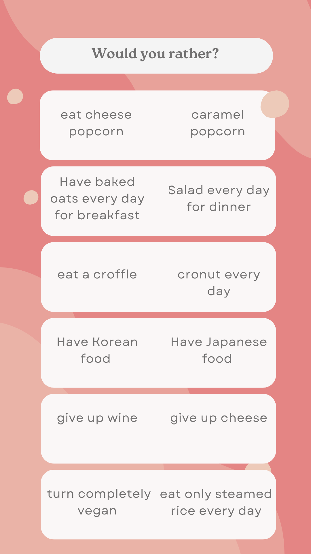 1000+ Would You Rather Questions For Work, Kids and Adults